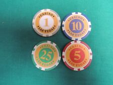 L68 FICHES CASINO  LAS VEGAS-GIOCO ROULETTE POKER VINCITA AMERICA COLORE GETTONE