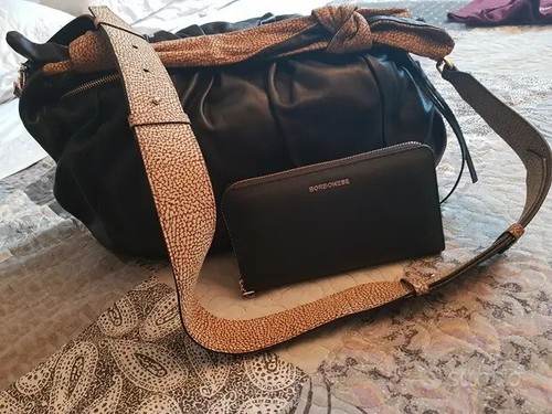 Duna hobo bag borbonese - borbonese, con