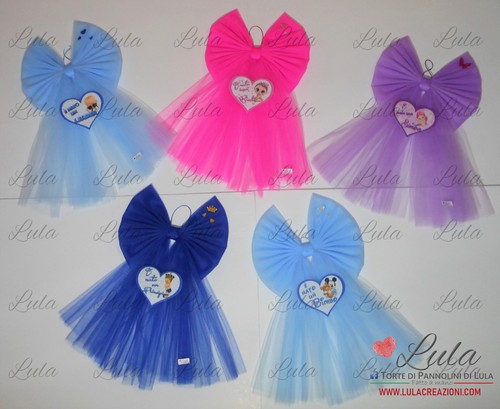 Fiocco nascita tulle - nascita, +