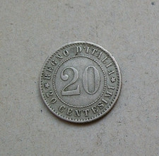 20 centesimi 1894 segno di