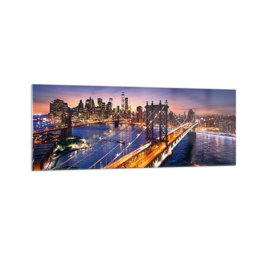 Quadro vetro 140x50cm usa - su,