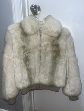 Vintage Rabbit Fur Bomber