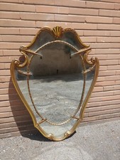 Specchio antico specchiera legno dorato fine 800