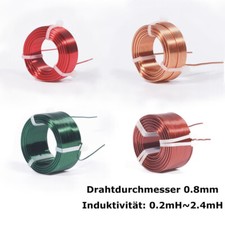 0.8mm 0.2mH~2.4mH Altoparlante Audio Induttore Senza Ossigeno Bobina Filo Rame