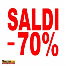 Adesivo SALDI vetrina negozio