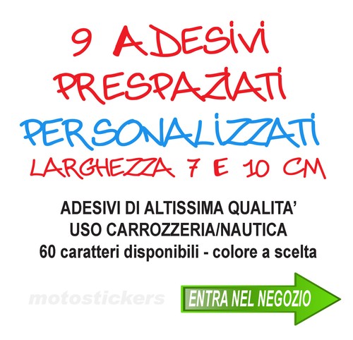 Nomi adesivi scritte - nomi,