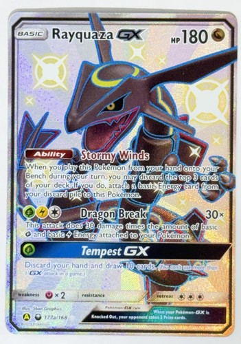 Carta pokemon tcg rayquaza - pokemon, gx