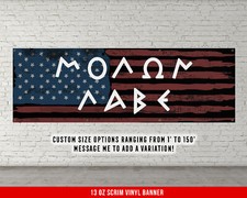 Striscione Molon Labe -