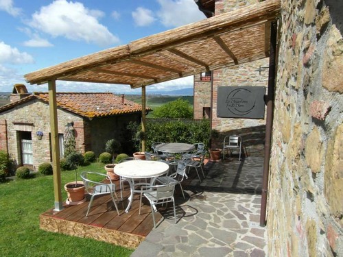 Pergola legno addossata a - pergola,