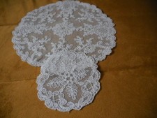 2 copertine tulle fiorentino anni 50 da collezione rarità rotonde 8 cm e 19 cm