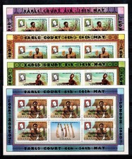Ghana 1980 Michel 830-833 Un foglio in miniatura 100% sovrastampato MNH Londra '80