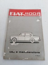manuale uso manutenzione originale Fiat 1100 R 1966