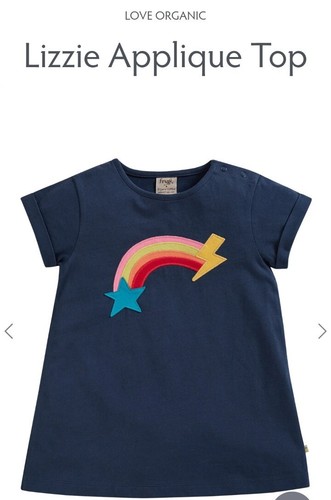 Fruigi lizzie top applique - lizzie,