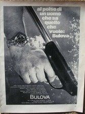 BULOVA SUB SNORKEL OROLOGIO 1968 PUBLICITE ADVERTISING PUBBLICITA WERBUNG 