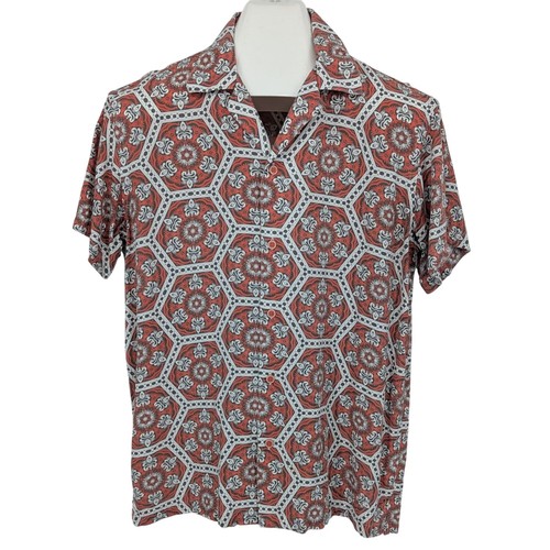 Geometric print button - geometric,