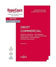 Droit commercial - 9e ed