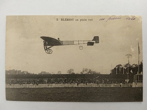 Bleriot plein vol cartolina - bleriot,