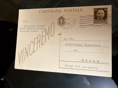Cartolina franchigia - in,