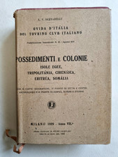 Possedimenti Colonie TCI Touring Club Guida d'Italia Bertarelli Africa 1929