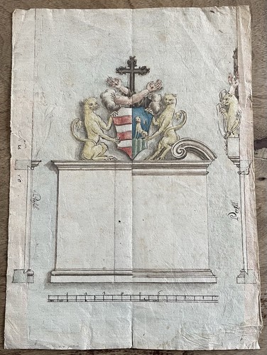 Araldica xviii secolo disegno - araldica,