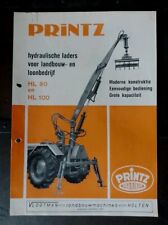 PRINTZ  LADERS TRAKTOR GRU IDRAULICHE HL 80 HL 100 TRATTORI AGRICOLI TEDESCO