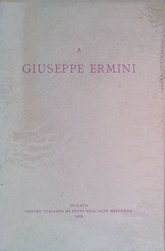 Giuseppe ermini vol i - giuseppe, vol.
