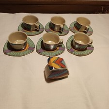 Servizio Thè per 6 Rosenthal stile futurista studio-linie firmato Dorothy Hafner