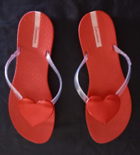 INFRADITO/SANDALI MARE " IPANEMA " ROSSO CUORE N°40 (s79)