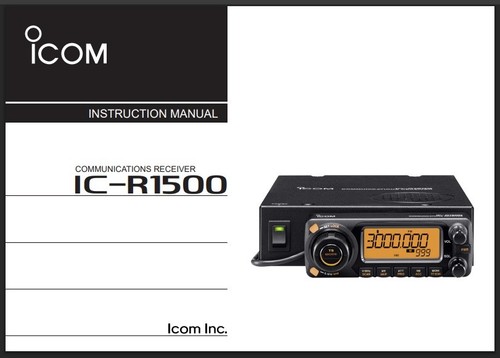 Icom r1500 manuale di - icom,