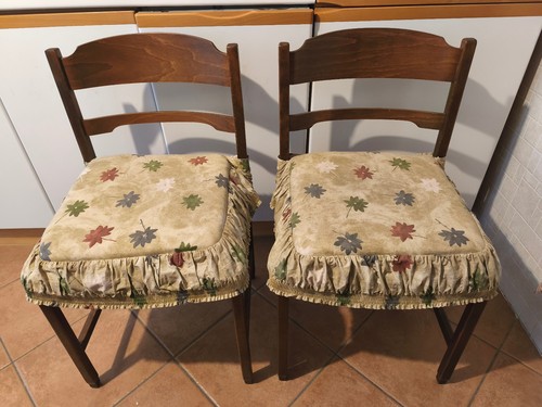 Coppia sedie vintage - sedie, legno