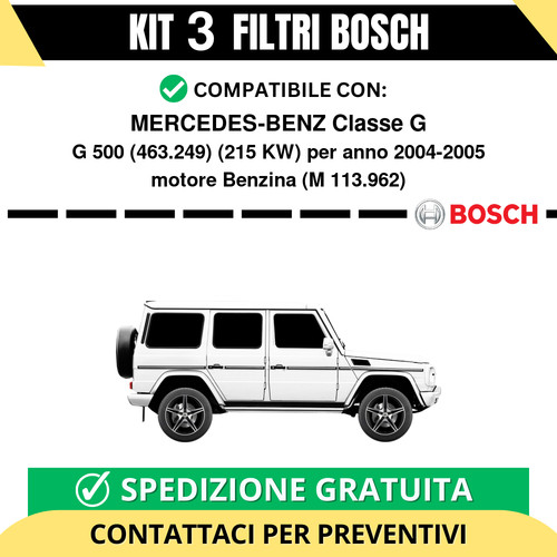 Kit bosch filtri tagliando - 3,