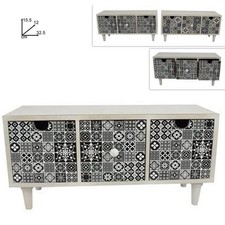 PORTA OGGETTI CASSETTIERA CON 3 CASSETTI IN LEGNO COUNTRY CHIC ARREDAMENTO