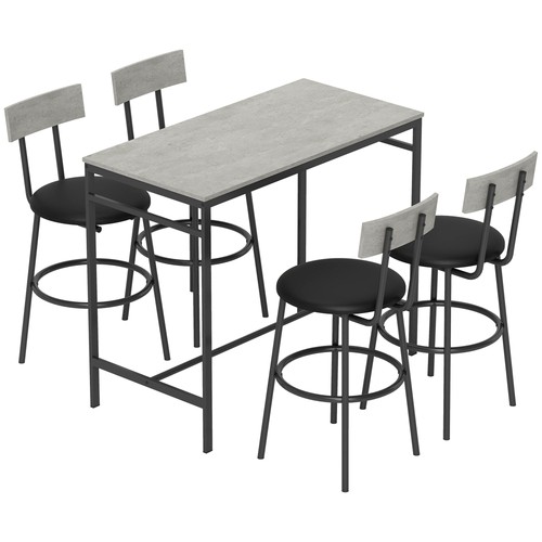 Set tavolo alto sgabelli - alto, 4