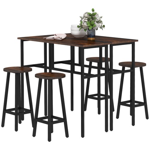 Homcom set tavolo bar - set,