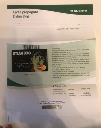 Carte banca ducato dylan dog - ducato,
