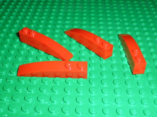 Lego red slope bricks ref - lego,