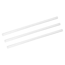 3 Pezzi Tubo Acrilico Rigido Trasparente, ID da 5mm x 8mm OD 12" Tubo Plastica Trasparente Rotondo