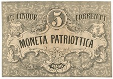 5 LIRE CORRENTI MONETA