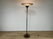 Lampada terra piantana ottone madreperla anni 70’ vintage design