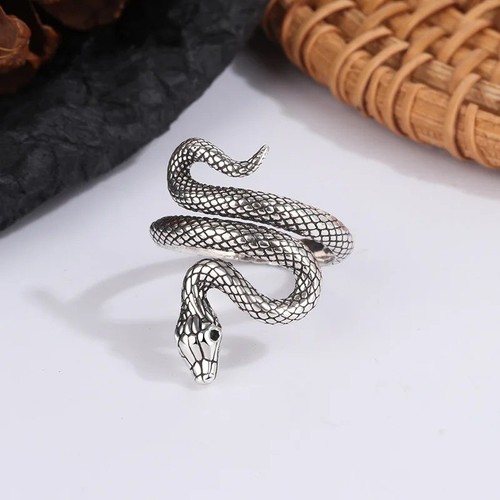 Anello serpente argento