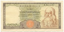 50000 LIRE BANK OF ITALY