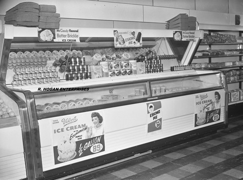 Vetrina azienda gelato - azienda, in