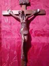Crocifisso scultura In Legno Cm 45x 23