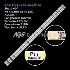 KIT 4 BARRE STRIP 40 LED TV