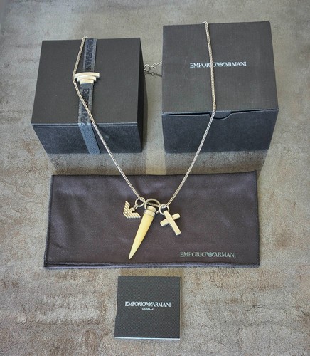 Collana croce corno - corno, +