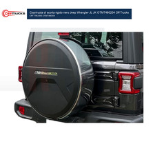 Jeep Wrangler JK 2007-2018 Copriruota di Scorta Rigido Nero con Bor... | Spar...