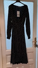 Abito Zara  nero a pois