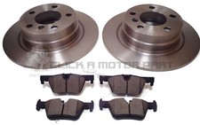 BMW 114 116D 118D F20 F21 2011-2016 REAR 2 BRAKE DISCS & PADS (SOLID DISCS ONLY)