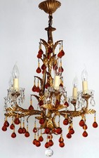 Lampadario antico in metallo