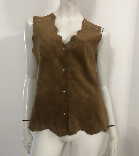 Gilet nocciola cammello